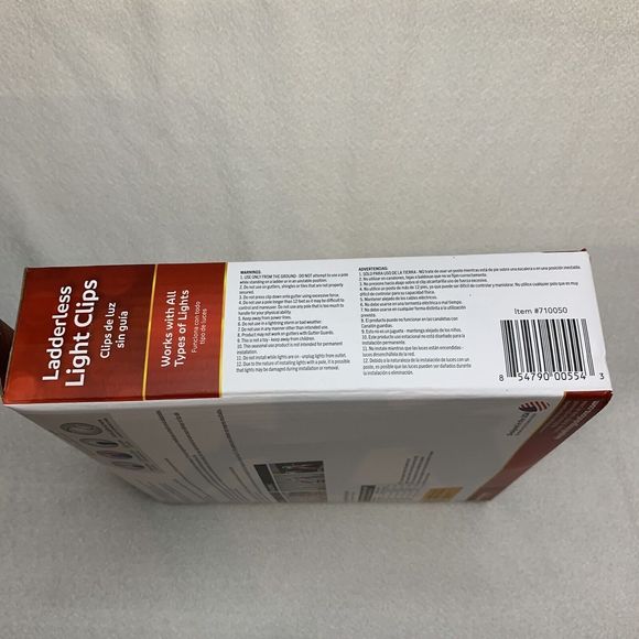 Ladderless Light Clips Outdoor Christmas Lights 50 Count Gutters Shingles Decor - Picture 8 of 10